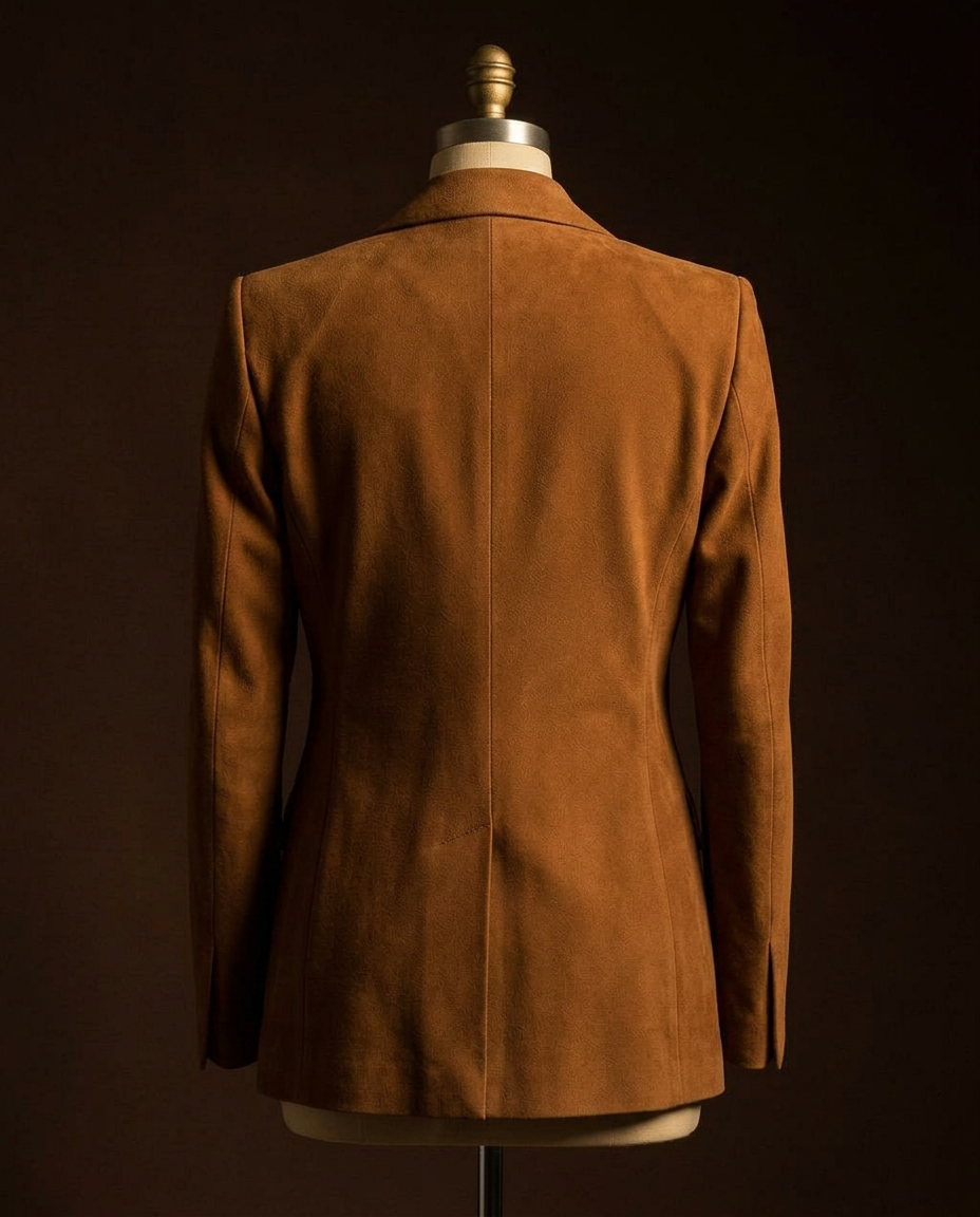 Cognac Suede Atelier Blazer thumbnail 2