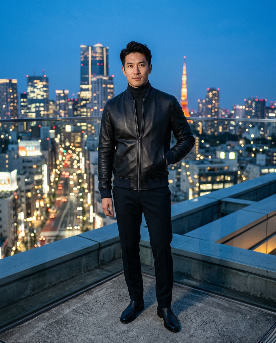 Noir Bomber Classique thumbnail 5